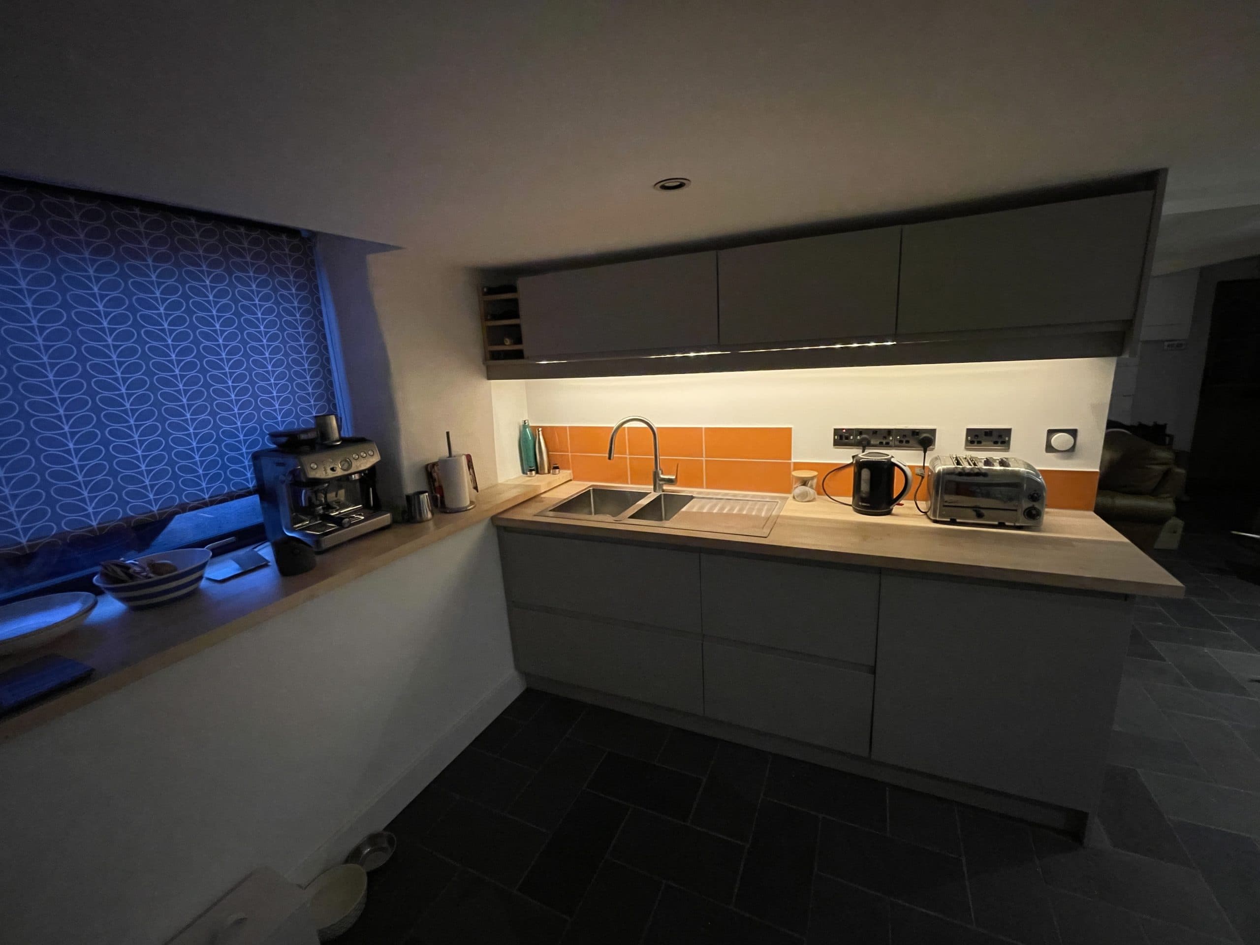 Kitchen in the evening light