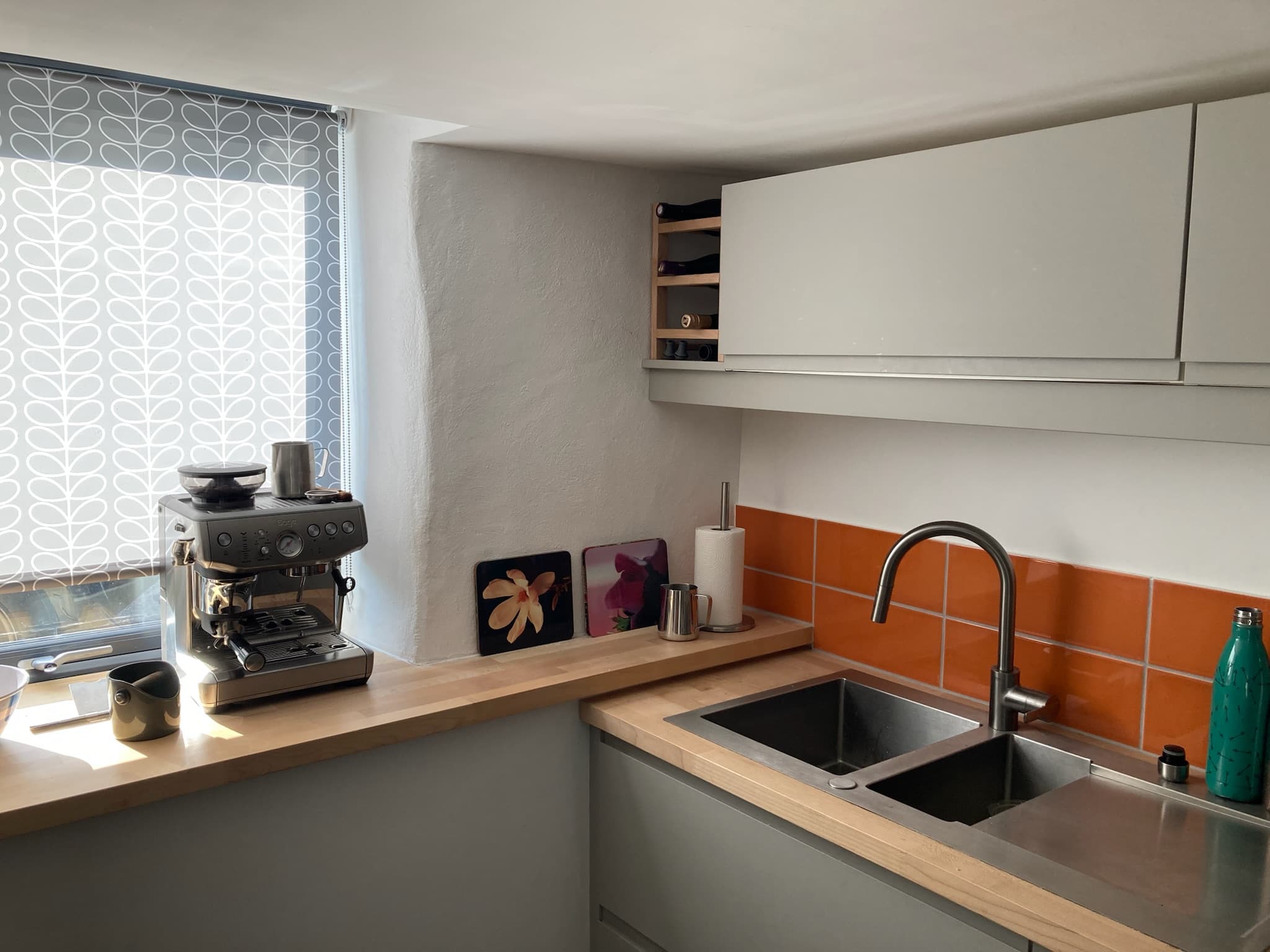 Modern kitchen with Sage coffee machine